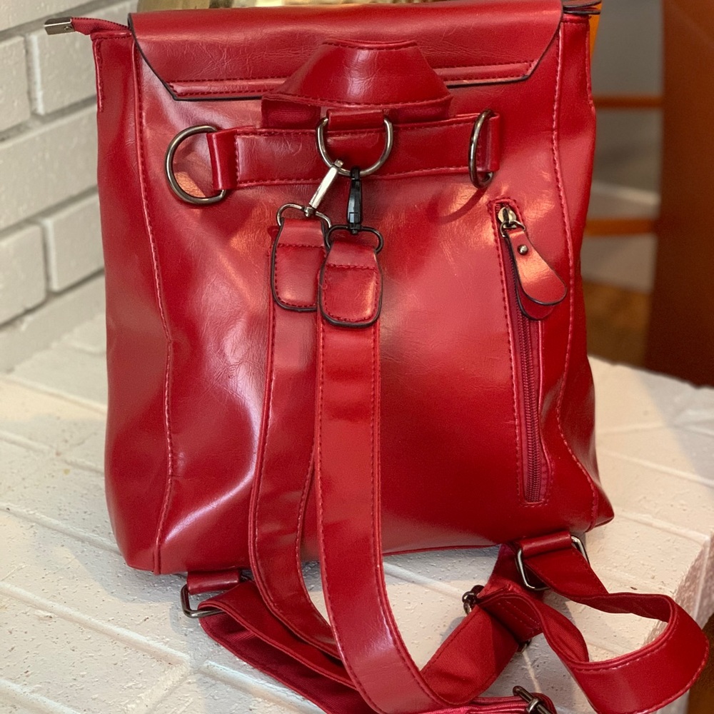 Bright Red Statement Backpack - image 3